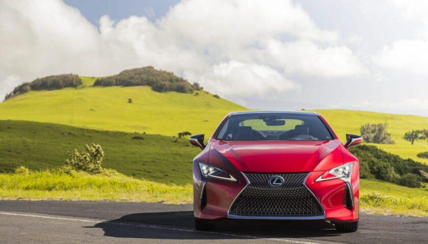 Exterior design of the 2026 Lexus LC 500 Coupe and Convertible