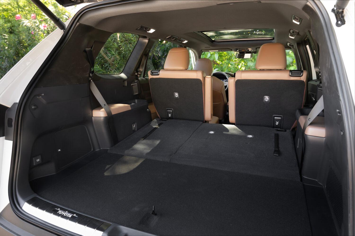 The large rear cargo space 