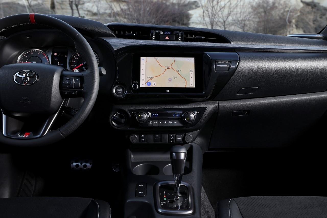 Interior design of the 2025 Toyota HiLux GR SPORT