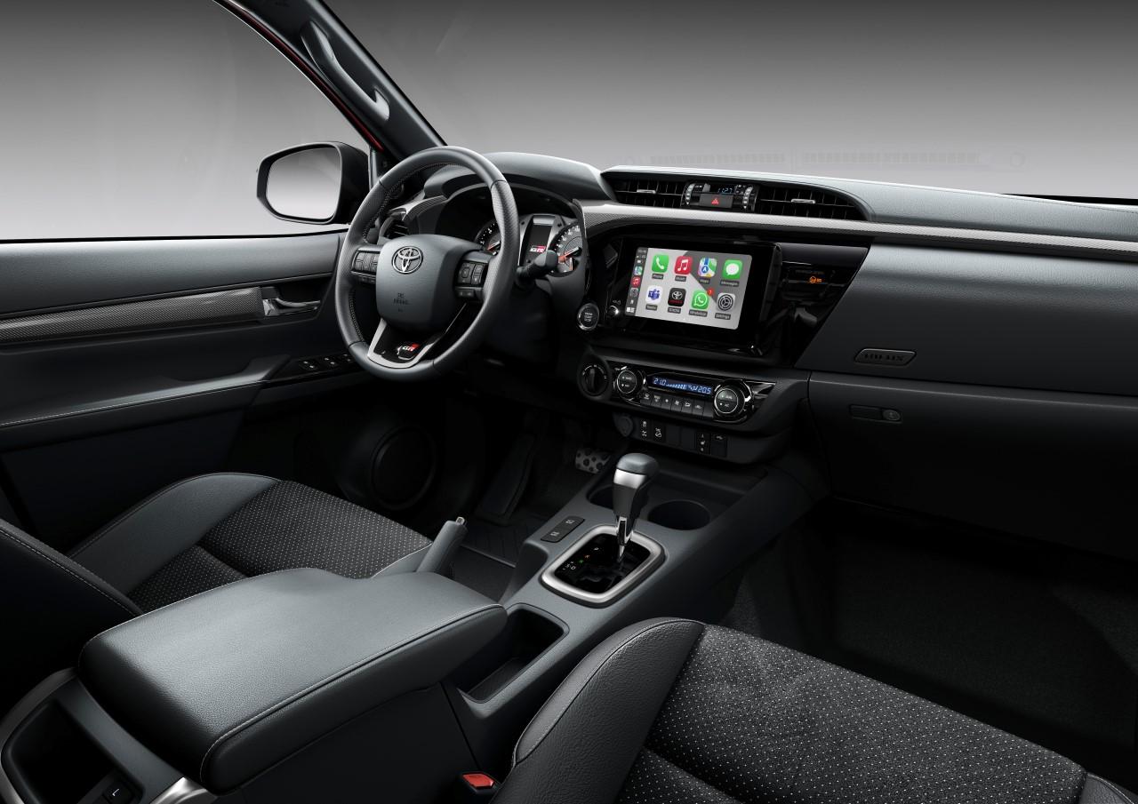 Interior design of the 2025 Toyota HiLux GR SPORT