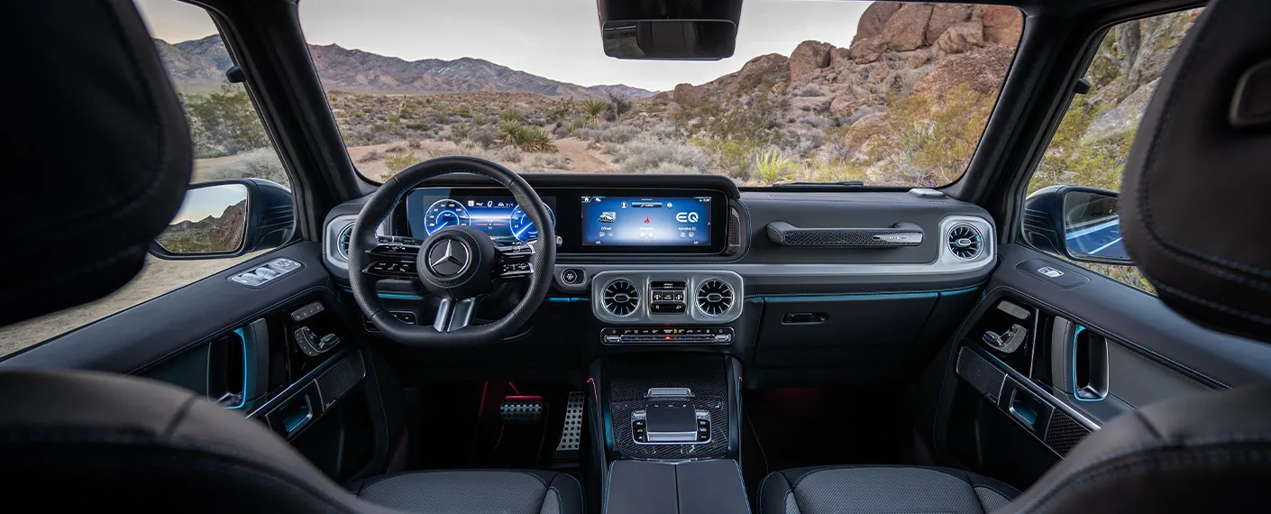The interior of Chioma Davido (Adeleke)’s 2025 Mercedes-Benz G 580
