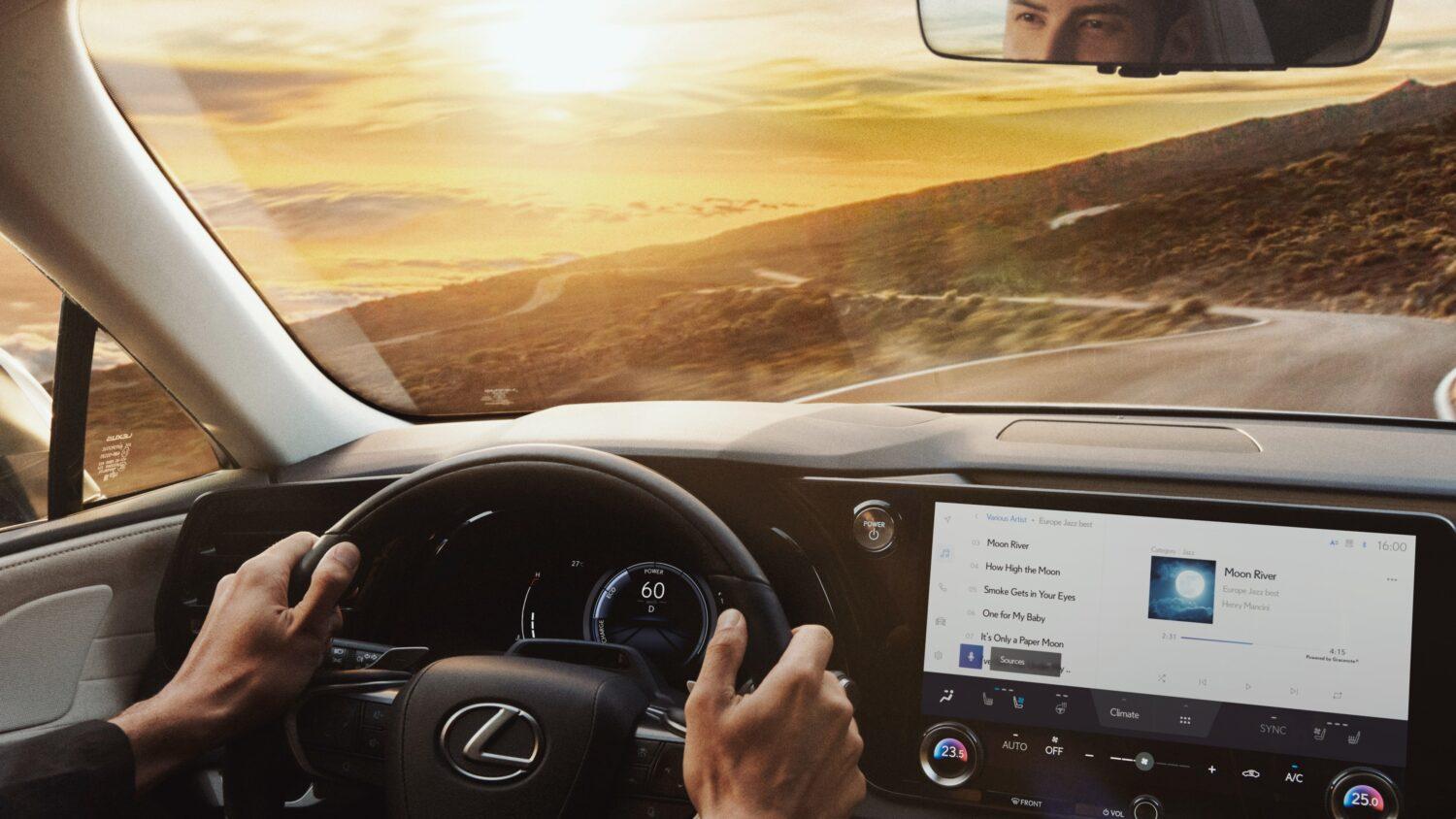 Technologies and convenience features on the 2026 Lexus RX