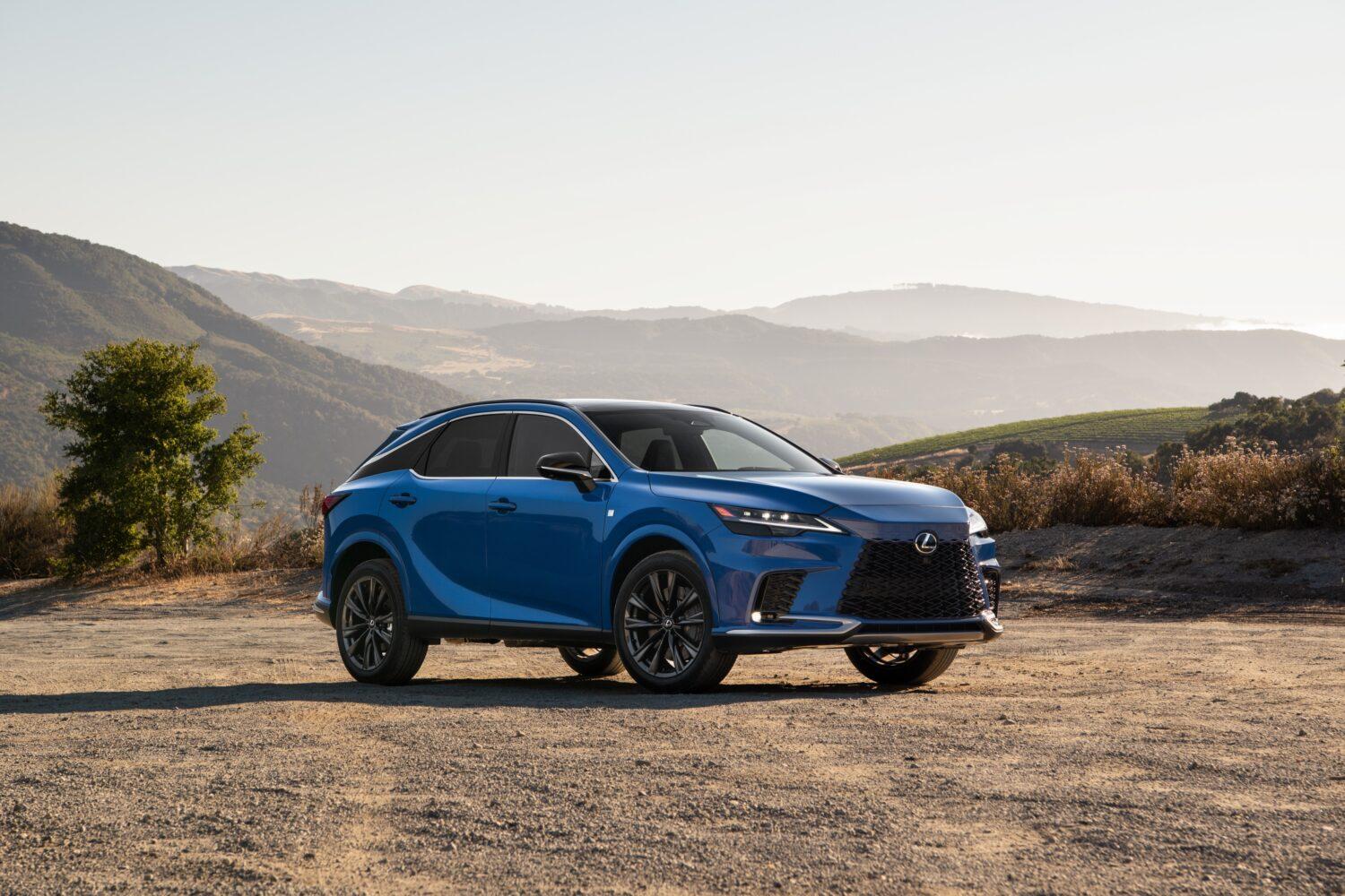 Exterior design of the 2026 Lexus RX F SPORT