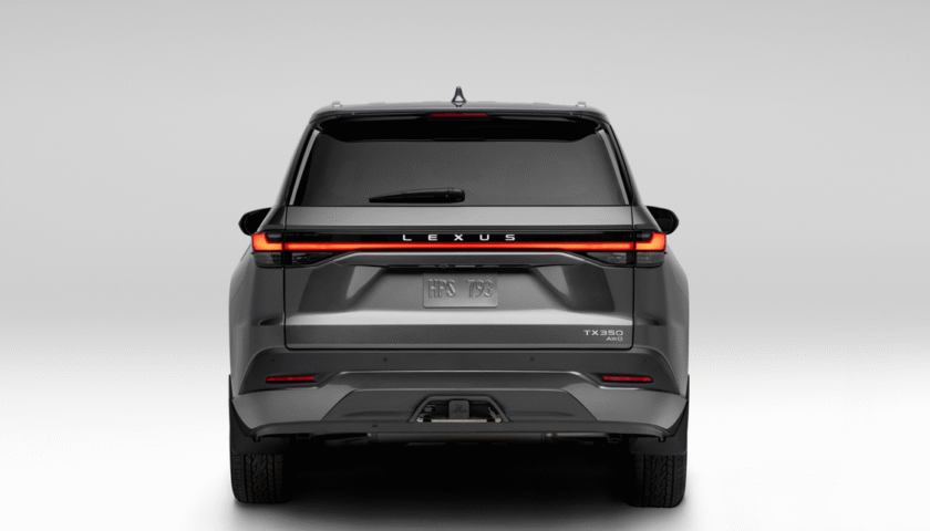 Rear view of the 2026 Lexus TX