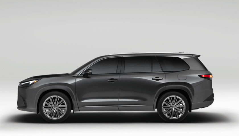 Side view of the 2026 Lexus TX