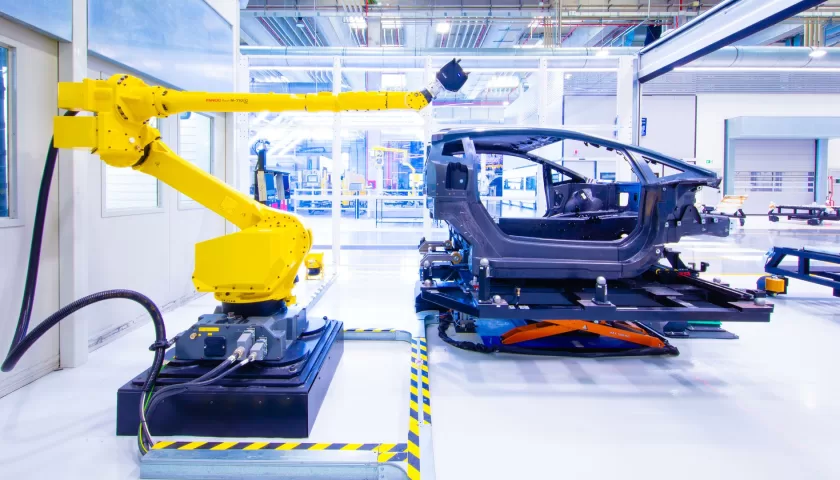 Chassis of the Lamborghini Revuelto hybrid