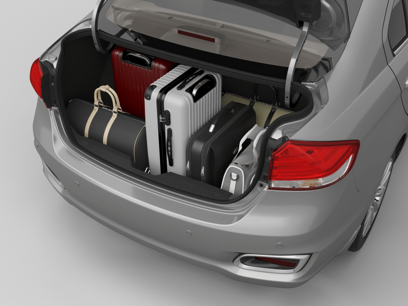 Trunk of the 2025 Toyota Belta