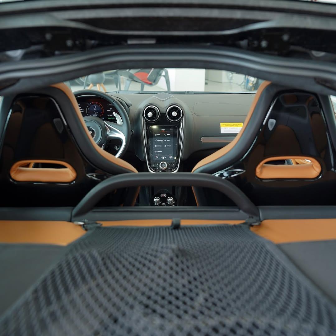 Interior design of Rema's 2025 McLaren GTS