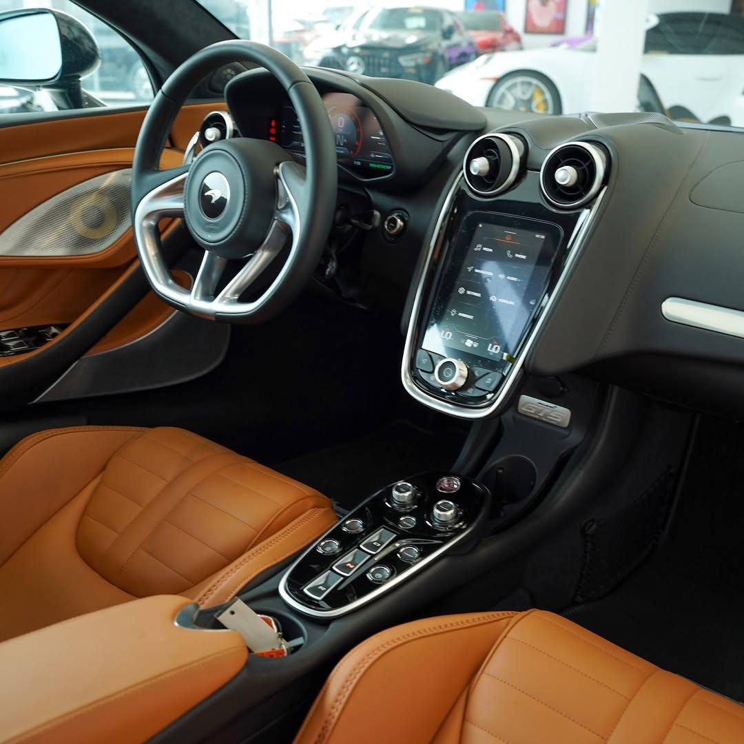 Infotainment systems on Rema's 2025 McLaren GTS