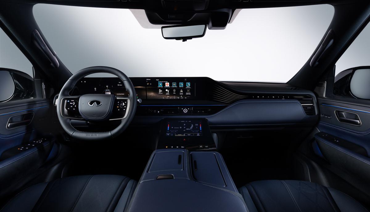 Interior design of the 2026 INFINITI QX80 SUV