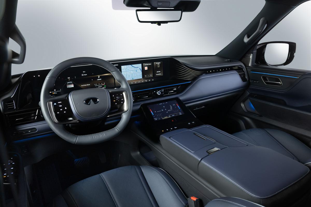 Interior design of the 2026 INFINITI QX80
