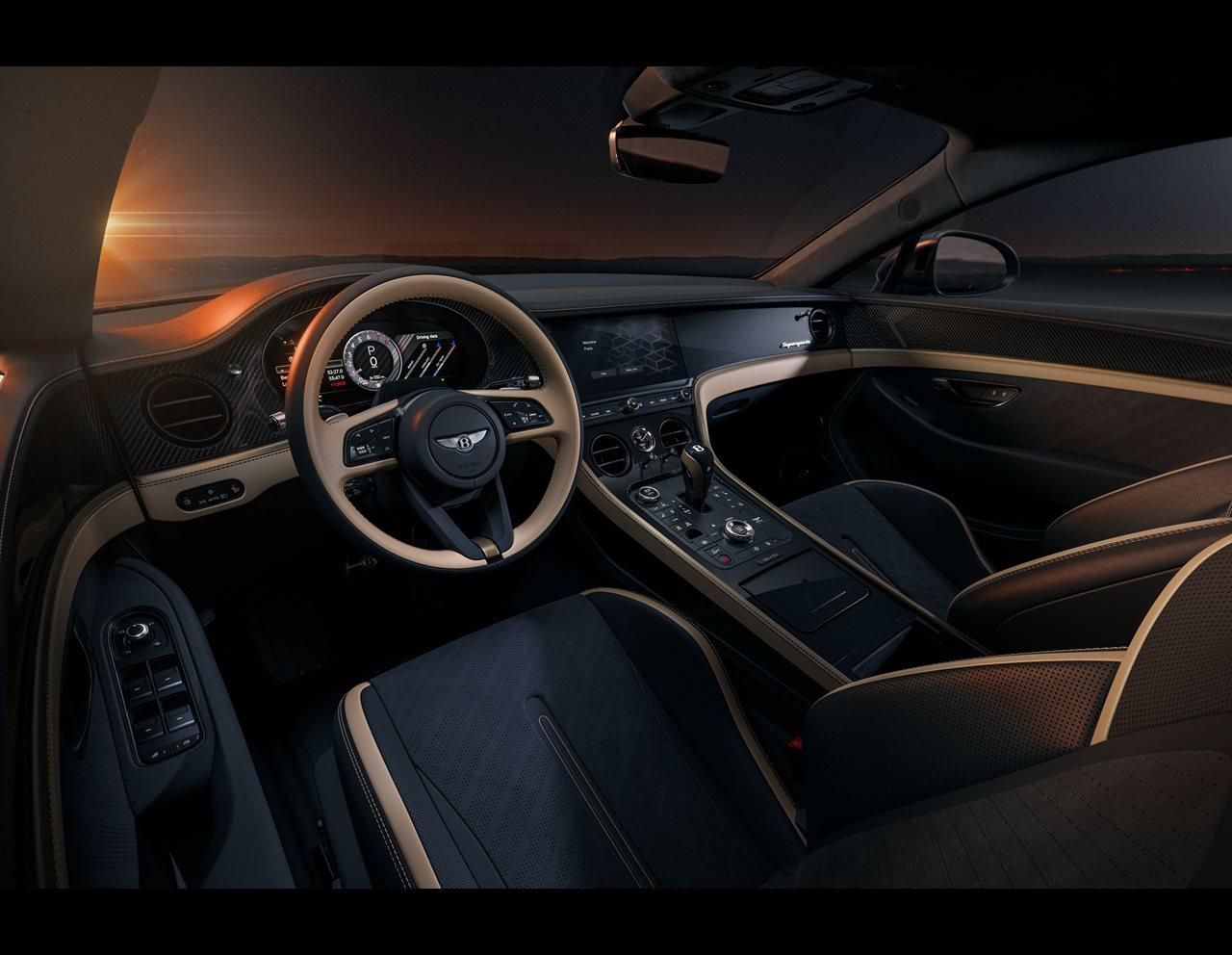 Interior design of the 2026 Bentley Supersport