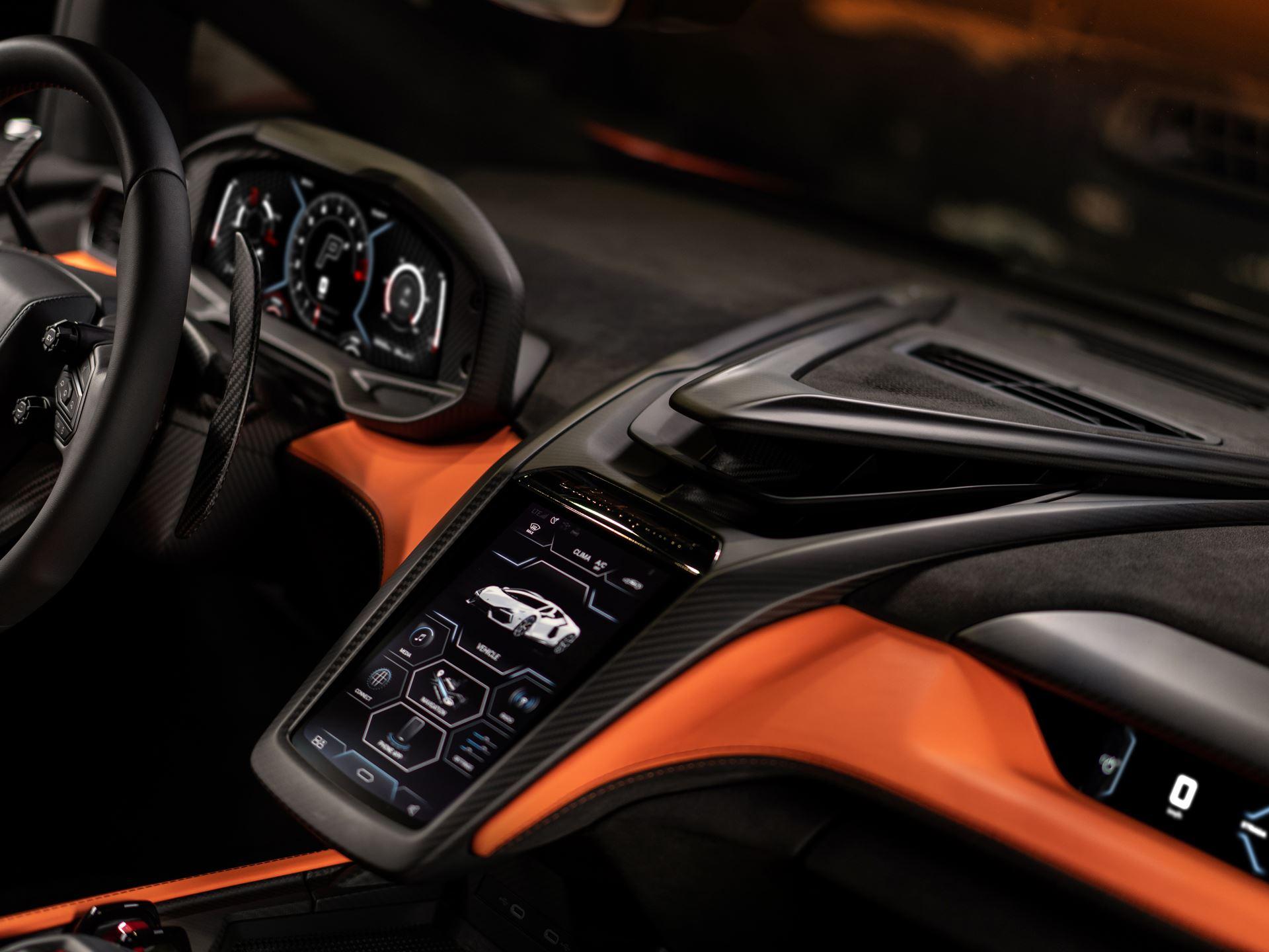 The interior design of the 2026 Lamborghini Revuelto in Nigeria