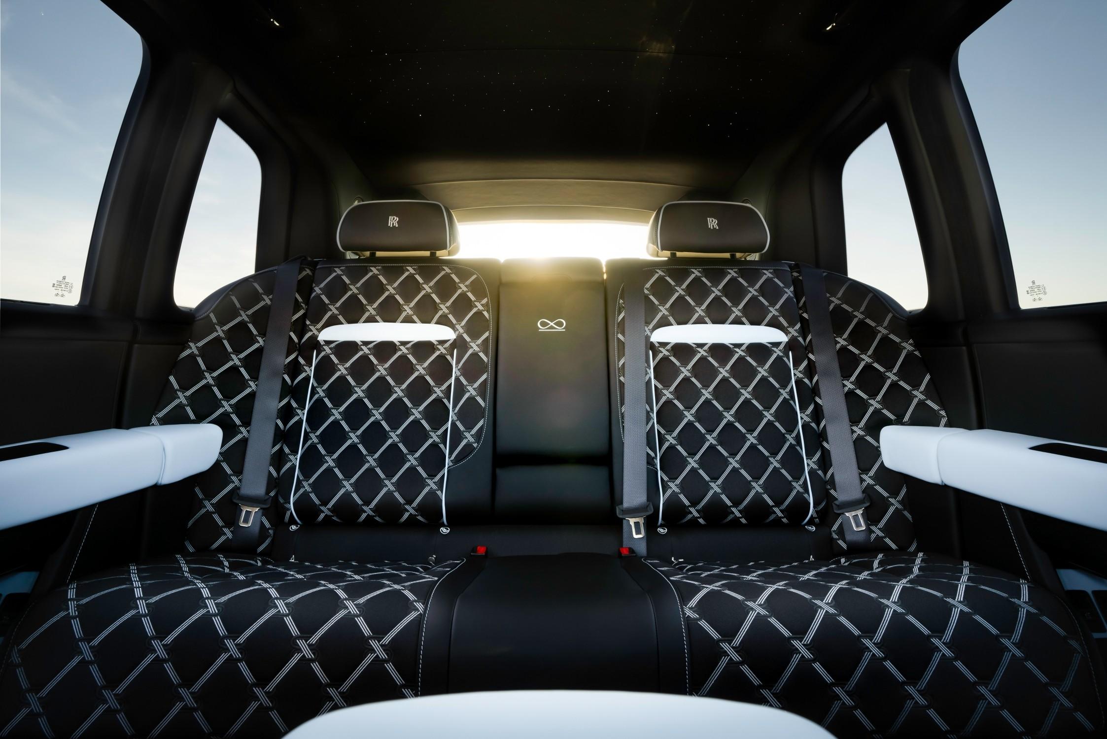 Rear seat configuration of the new Cullinan