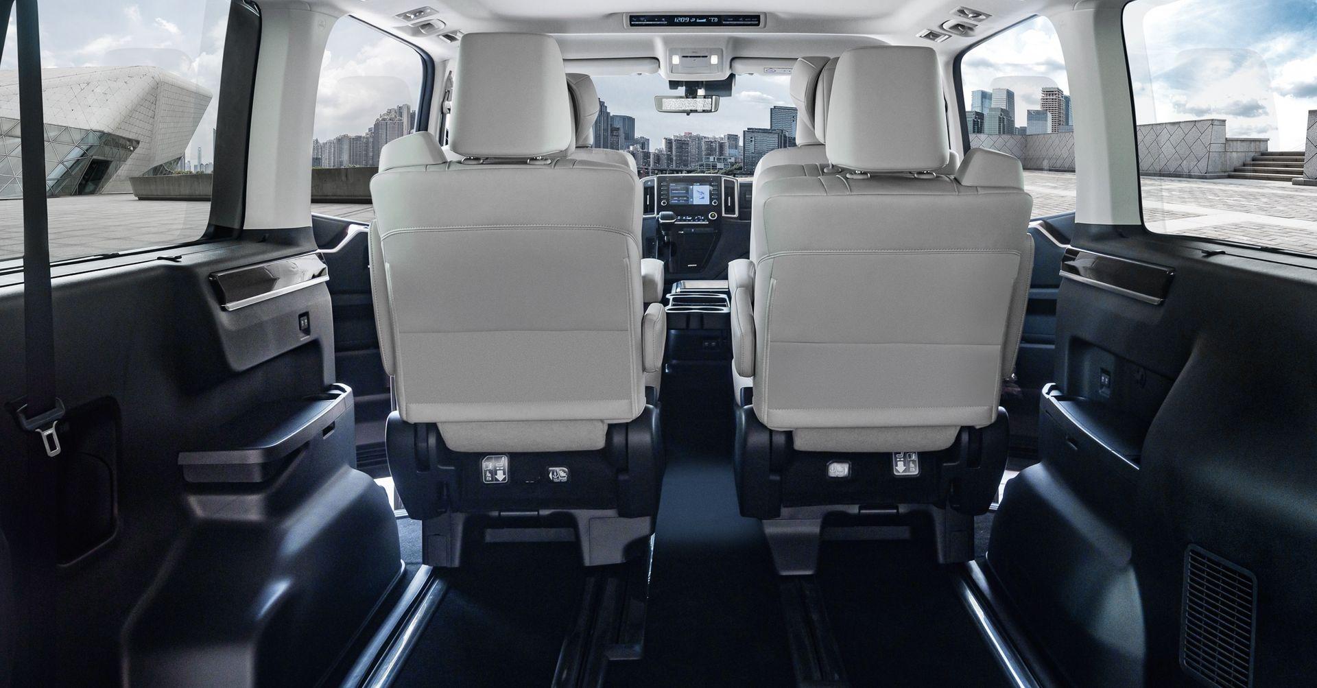Interior design of the 2026 Toyota Granvia MPV