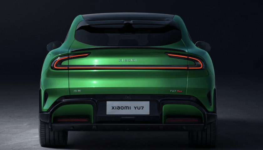 Exterior design of the Xiaomi YU7