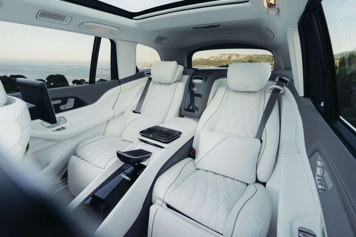 Rear entertainmnet package on the 2027 Mercedes-Maybach GLS 680