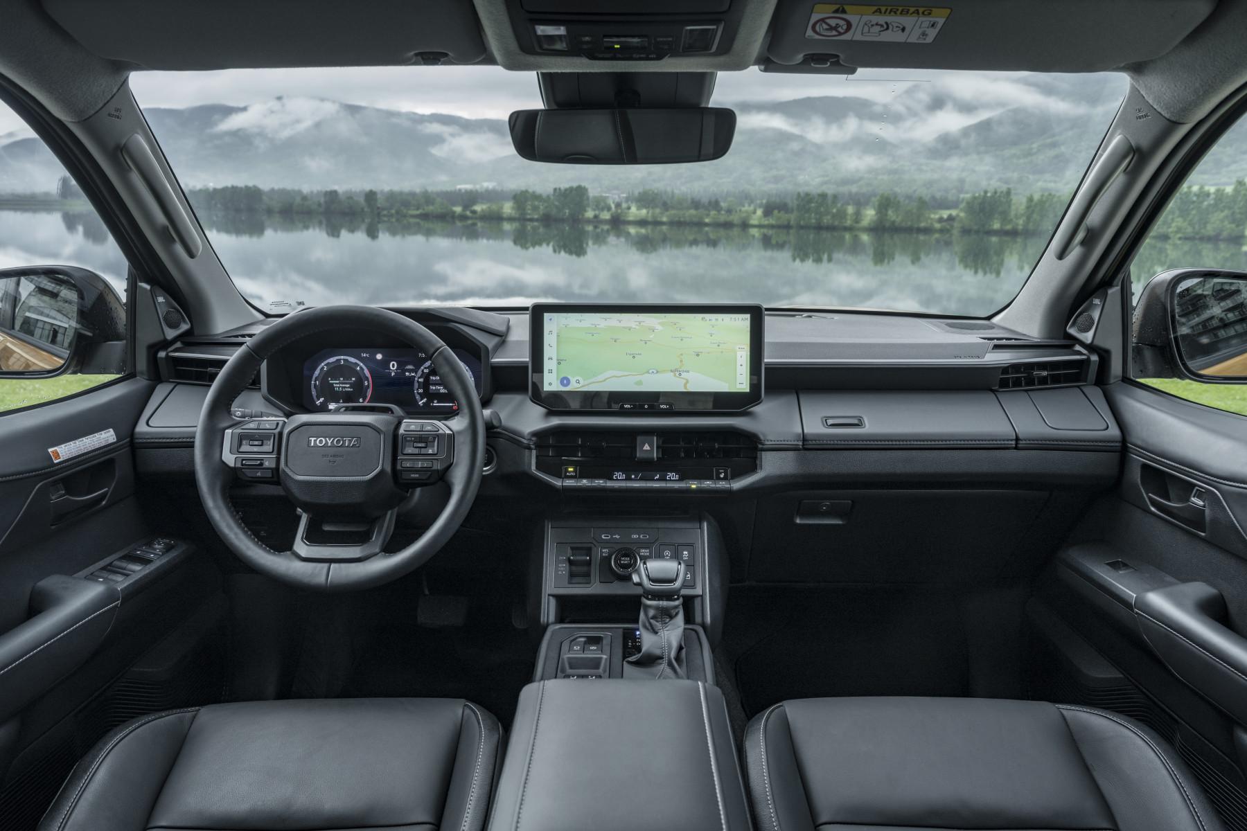 Interior design of the 2027 Toyota Hilux