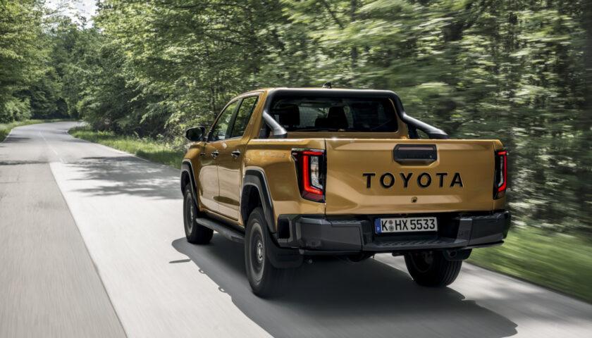 Rear view of the 2027 Hilux