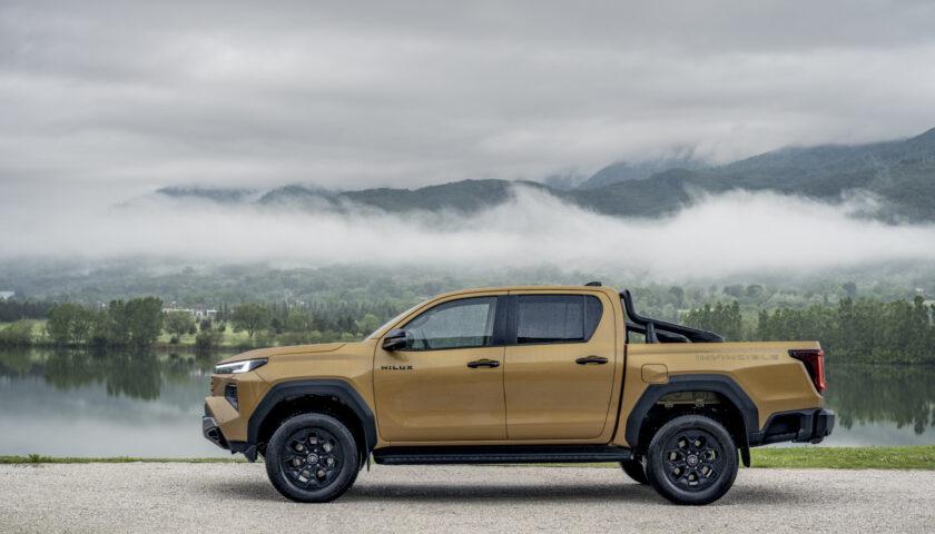 Side view of the 2027 Toyota Hilux