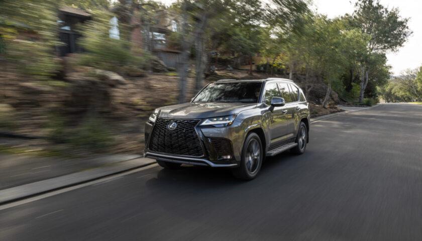 Exterior design of the 2027 Lexus LX F SPORT Handling