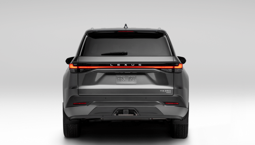 Rear of the 2027 Lexus TX