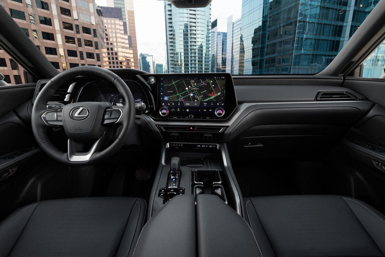 Interior design of the 2027 Lexus TX